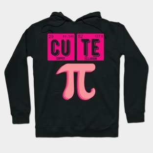 Cute Pie Pi Day Cutie Math Periodic Table Pink math teacher Hoodie